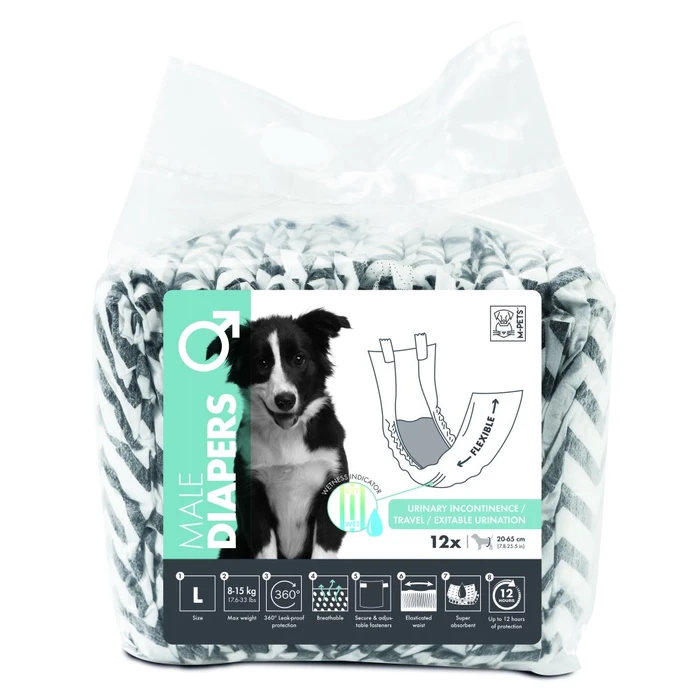 חיתול לזכרים מידה L 12 יח