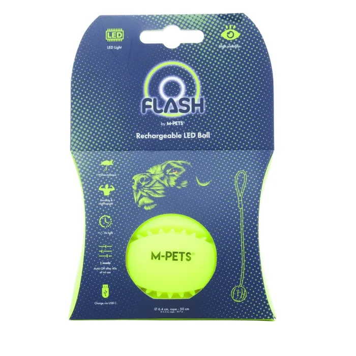 כדור חבל ירוק מאיר נטען