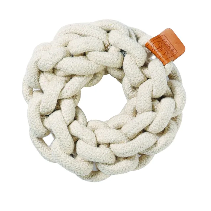 צעצוע לכלב קוטו טבעת לבנה 13 ס״מ