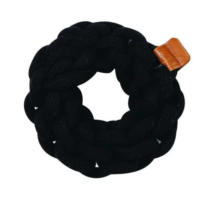 צעצוע לכלב קוטו טבעת שחורה 13 ס״מ