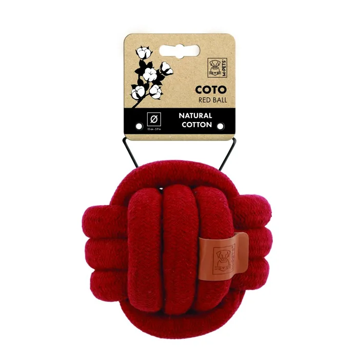 צעצוע לכלב קוטו כדור אדום 15 ס״מ