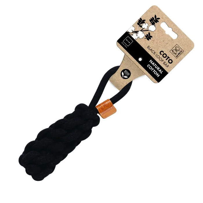 צעצוע לכלב קוטו צמה שחורה 22 ס״מ