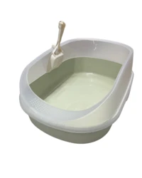 ארגז שירותים שקוף – ירוק