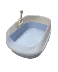 ארגז שירותים שקוף – תכלת