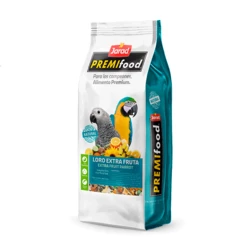 מזון סופר פרימיום עם פירות לתוכים גדולים