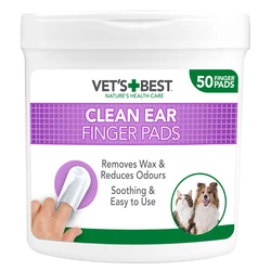 Vet's Best – מטליות לניקוי אוזניים לחיות המחמד, 50 יחידות