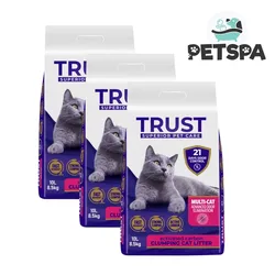 3 * TRUST - חול קרבון מנטרל ריח 10ל׳ (30ל׳)