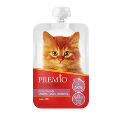 Premio -  מחיט פקק לחתלתולים בטעם עוף טונה וקרנברי 90 גרם