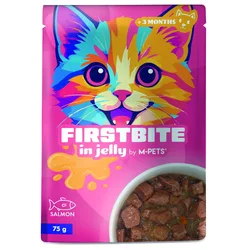 FirstBite -  בג'לי פאוצ סלמון, שקית 75 גרם
