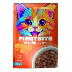 FirstBite -  בג'לי פאוצ עוף, שקית 75 גרם