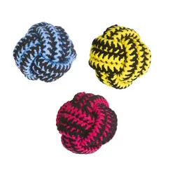 צעצוע לכלב כדור דנטלי טוויסט 3 צבעים