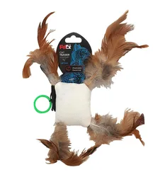 פטקס משחק לחתול כרית עם נוצות