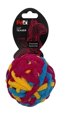פטקס משחק לחתול כדור צמר צבעוני
