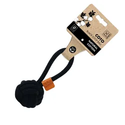 צעצוע לכלב קוטו לולאה שחורה 6.5 ס״מ