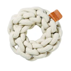 צעצוע לכלב קוטו טבעת לבנה 13 ס״מ